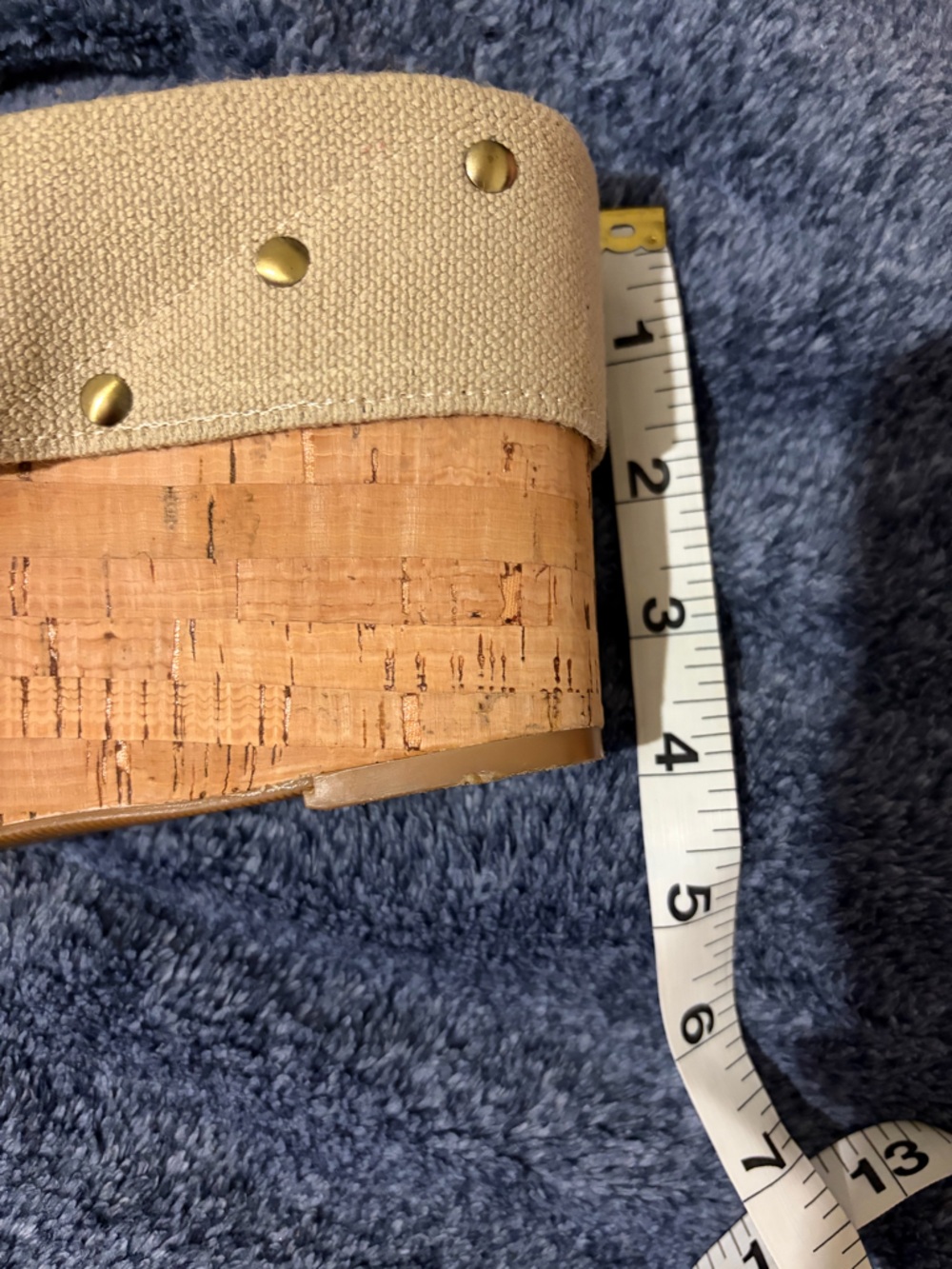 Lucky Brand Beige Crisscross Cork Wedge Slides - Picture 6 of 6